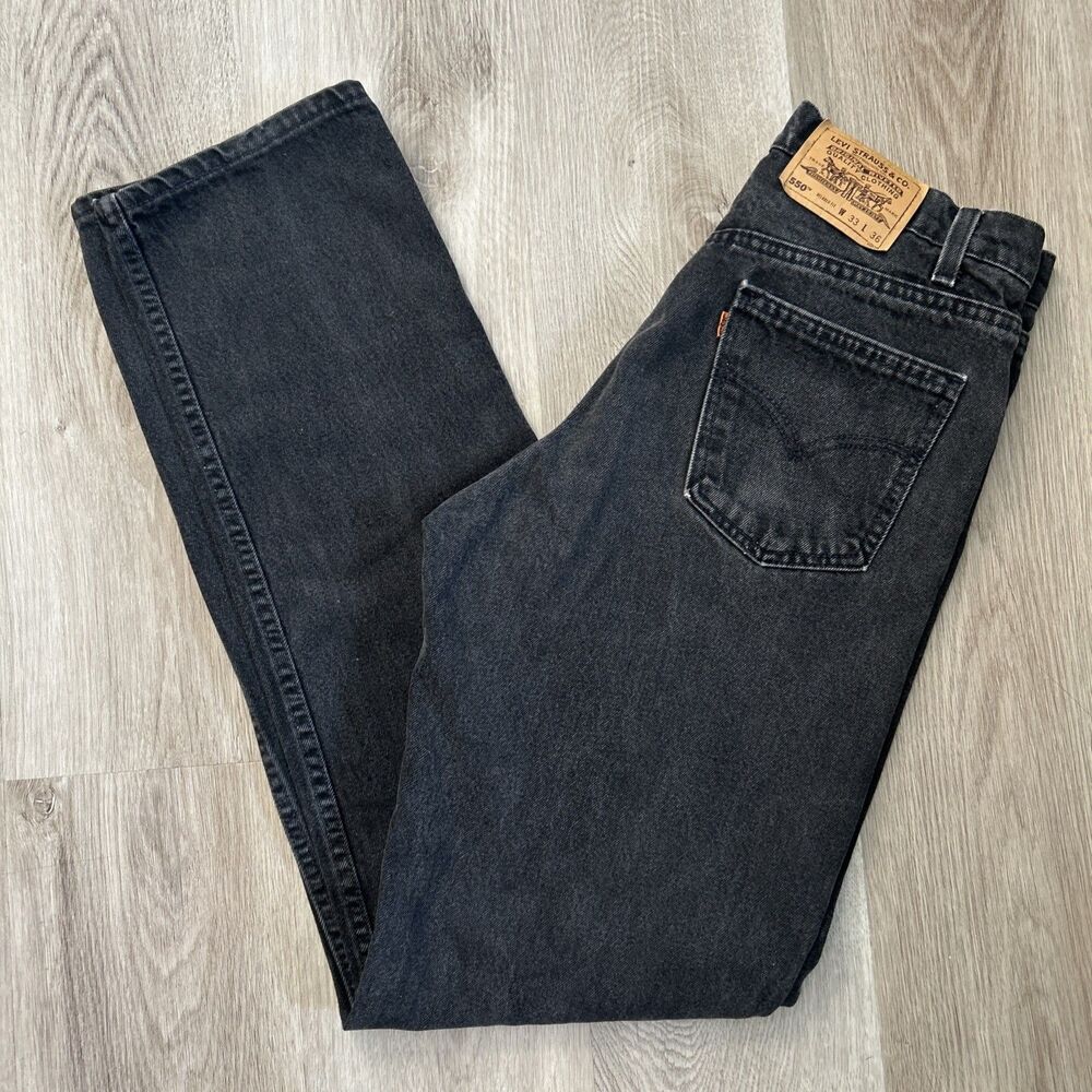 Levi's Men's Relaxed Jeans in Black Wash